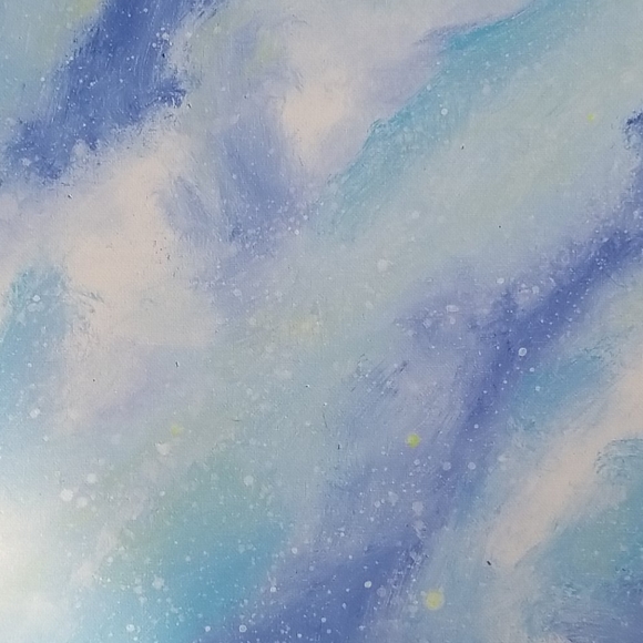 Blue Abstract Painting - Picture 1 of 4